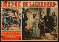 8j989 SON OF THE HUNCHBACK Italian 14x19 pbusta 1952 Fernando Cerchio's Il Figlio di Lagardere!