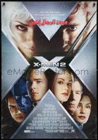 8j011 X-MEN 2 Middle Eastern poster 2003 great images of Hugh Jackman, sexy Anna Paquin & cast!