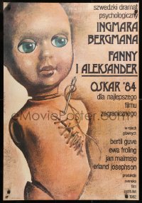 8j310 FANNY & ALEXANDER Polish 26x28 1985 Pernilla Allwin, directed by Bergman, Walkuski art!