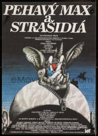 8j007 FRECKLED MAX & THE SPOOKS Slovak 12x16 1987 Pehavy Max a Strasidla, wild Tomas Berka art!