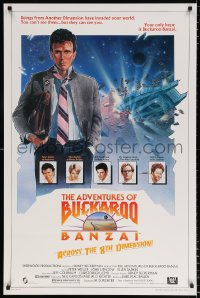 8k516 ADVENTURES OF BUCKAROO BANZAI 1sh 1984 Peter Weller science fiction thriller!