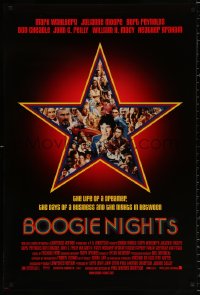 8k569 BOOGIE NIGHTS 1sh 1997 Burt Reynolds, Julianne Moore, Wahlberg as Dirk Diggler!