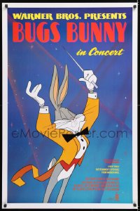8k573 BUGS BUNNY IN CONCERT 1sh 1990 great cartoon image of Bugs conducting orchestra!
