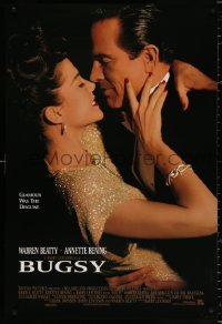 8k574 BUGSY int'l 1sh 1991 close-up of Warren Beatty embracing Annette Bening!