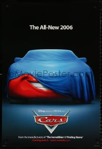 8k580 CARS advance DS 1sh 2006 Walt Disney Pixar animated automobile racing, Lightning McQueen!