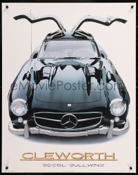 8k246 HAROLD CLEWORTH 22x28 commercial poster 1981 great image of Mercedes-Benz 300 SL!