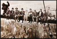 8k252 HOLLYWOOD LEGENDS 15x21 Chilean commercial poster 1990s sitting on girder!