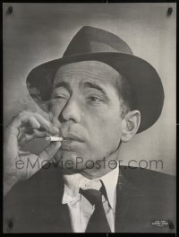 8k254 HUMPHREY BOGART 23x30 French commercial poster 1970s cool image of Bogey smoking!