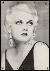 8k259 JEAN HARLOW 28x40 commercial poster 1971 cool close-up portrait image of glamorous actress !