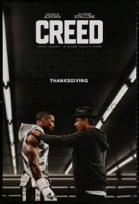 8k593 CREED advance DS 1sh 2015 image of Sylvester Stallone as Rocky Balboa with Michael Jordan!