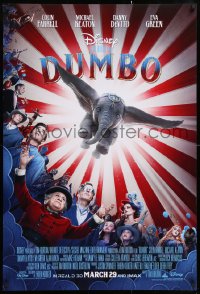 8k622 DUMBO advance DS 1sh 2019 Tim Burton Walt Disney live action adaptation of the classic movie!