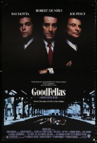 8k666 GOODFELLAS 1sh 1990 Robert De Niro, Joe Pesci, Ray Liotta, Martin Scorsese classic!