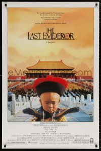 8k734 LAST EMPEROR 1sh 1987 Bernardo Bertolucci epic, great image of young emperor w/army!