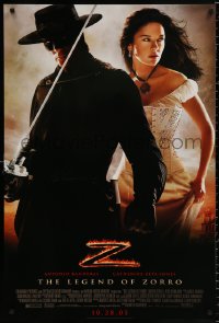 8k738 LEGEND OF ZORRO advance 1sh 2005 Antonio Banderas is Zorro, Zeta-Jones, unrated!