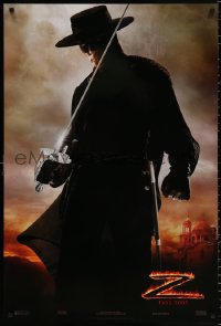 8k740 LEGEND OF ZORRO teaser DS 1sh 2005 great image of Antonio Banderas in the title role!