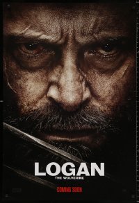 8k755 LOGAN style D int'l teaser DS 1sh 2017 Jackman in the title role as Wolverine, claws out!