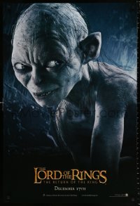 8k763 LORD OF THE RINGS: THE RETURN OF THE KING teaser DS 1sh 2003 CGI Andy Serkis as Gollum!