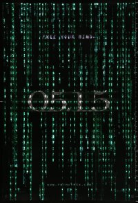 8k794 MATRIX RELOADED holofoil teaser 1sh 2003 Keanu Reeves, free your mind on 05.15!