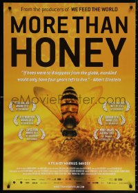 8k814 MORE THAN HONEY 27x39 1sh 2012 nature documentary, what happens when the bees disappear!