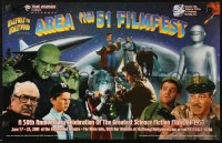 8k131 AREA 1951 FILMFEST 14x22 film festival poster 2001 classic sci-fi/horror, Forrest J Ackerman!