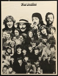 8k301 BEATLES 18x24 music poster 1974 images of George, Paul, Ringo and John over the decades!