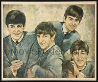 8k072 BEATLES 14x17 art print 1964 John, Paul, George, Ringo by Leo Jansen!