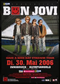 8k309 BON JOVI 23x33 Austrian music poster 2006 Have a Nice Day Stadium Tour, different band image!