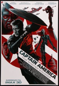 8k213 CAPTAIN AMERICA: THE WINTER SOLDIER IMAX mini poster 2014 Evans, Johansson, Jackson!