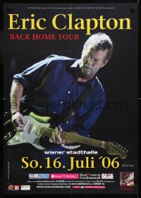 8k326 ERIC CLAPTON 23x33 Austrian music poster 2006 great image of the star with guitar!
