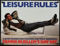 8k415 FERRIS BUELLER'S DAY OFF 2-sided 17x22 special poster 1986 Hughes, Broderick + Top Gun & more!