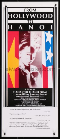 8k420 FROM HOLLYWOOD TO HANOI 13x30 special poster 1992 Tiana Alexandra, Vietnam!