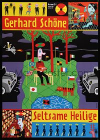 8k333 GERHARD SCHONE 24x33 German music poster 2002 Klabuster, Klabuster, wild art by Wagenbreth!
