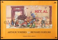 8k143 HEY, AL 17x24 advertising poster 1989 children fantasy, Richard Egielski art!