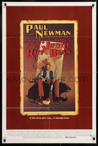 8k436 LIFE & TIMES OF JUDGE ROY BEAN 24x36 special poster 1973 Huston, Newman by Richard Amsel!