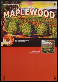 8k338 MAPLEWOOD 17x23 German music poster 2004 cool artwork of trees for debut album!