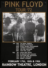 8k345 PINK FLOYD 22x31 commercial poster 1980s promoting UK tour, ending at the Rainbow Theatre!