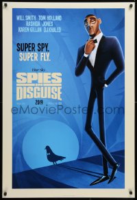 8k915 SPIES IN DISGUISE advance DS 1sh 2019 Will Smith, Tom Holland, super spy, super fly!
