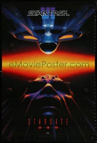 8k926 STAR TREK VI teaser 1sh 1991 William Shatner, Leonard Nimoy, Stardate 12-13-91!