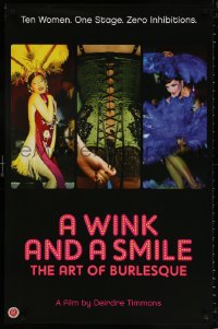 8k987 WINK & A SMILE 26x39 1sh 2008 Deidre Allen Timmons, burlesque, great colorful images!