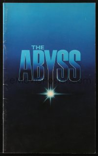 8m014 ABYSS souvenir program book 1989 directed by James Cameron, Ed Harris, Mastrantonio