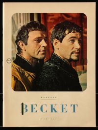 8m031 BECKET souvenir program book 1964 Richard Burton, Peter O'Toole, John Gielgud, great images!