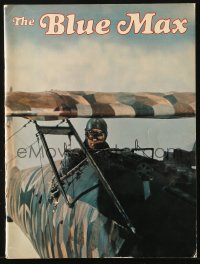8m044 BLUE MAX souvenir program book 1966 WWI fighter pilot George Peppard, James Mason, Andress!