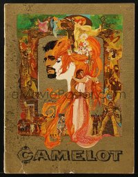 8m054 CAMELOT souvenir program book 1967 Bob Peak art of Harris as Arthur & Redgrave as Guenevere!