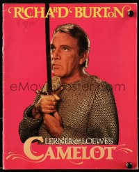 8m056 CAMELOT stage play souvenir program book 1980 Richard Burton as King Arthur on Broadway!