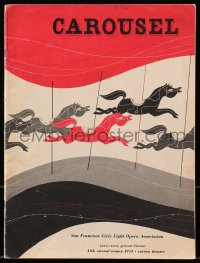 8m058 CAROUSEL stage play souvenir program book 1953 Rodgers & Hammerstein, Rouben Mamoulian