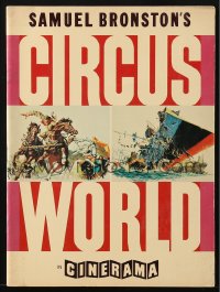 8m066 CIRCUS WORLD 36pg Cinerama souvenir program book 1965 John Wayne, Frank McCarthy cover art!