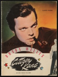 8m067 CITIZEN KANE souvenir program book 1941 Orson Welles' masterpiece, great images & content!
