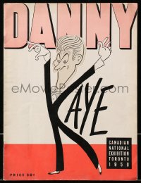 8m078 DANNY KAYE stage play souvenir program book 1950 die-cut art of the comedian by Al Hirschfeld!