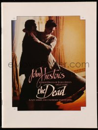 8m079 DEAD souvenir program book 1987 John Huston directed, Anjelica Huston, Donal McCann