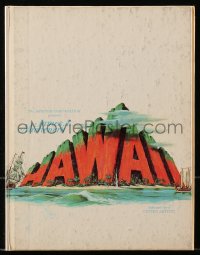 8m152 HAWAII hardcover souvenir program book 1966 Julie Andrews, written by James A. Michener!